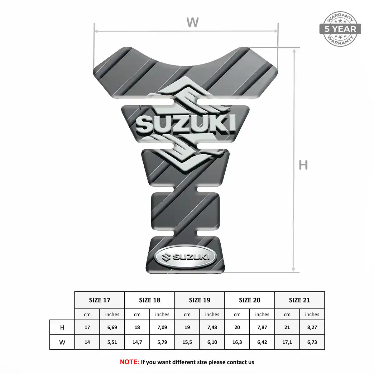 Suzuki Gas Tank Pad Prestige Line