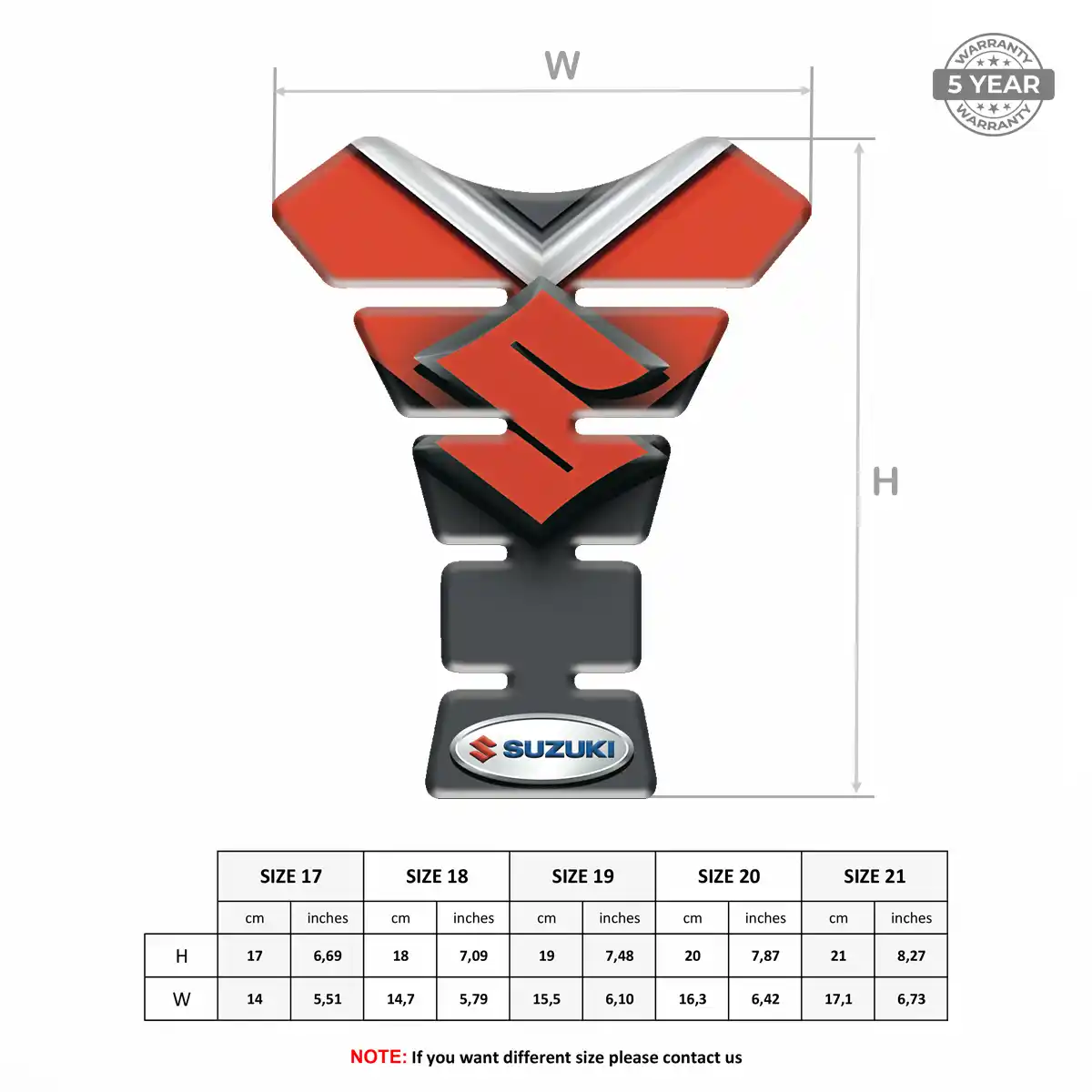 Suzuki Gas Tank Pad Refined Design