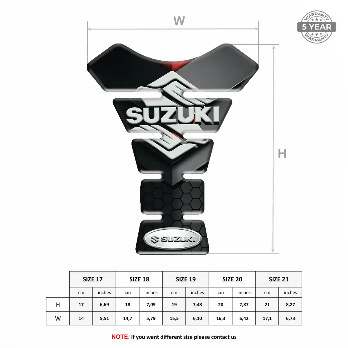 Suzuki Gas Tank Pad Signature Grade