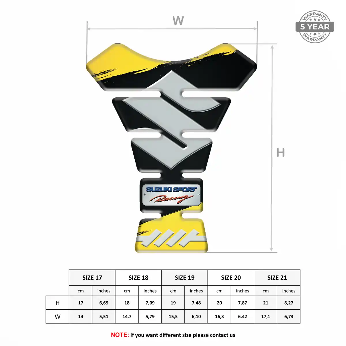 Suzuki Gel Tank Pad Refined Design