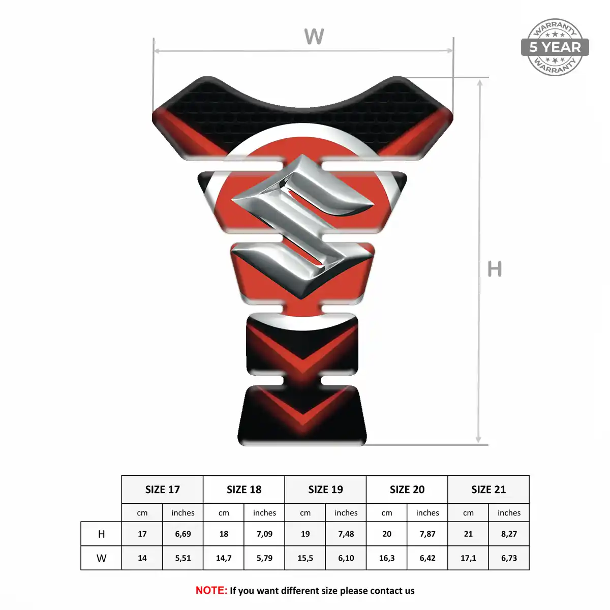 Suzuki Gel Tank Pad Signature Grade