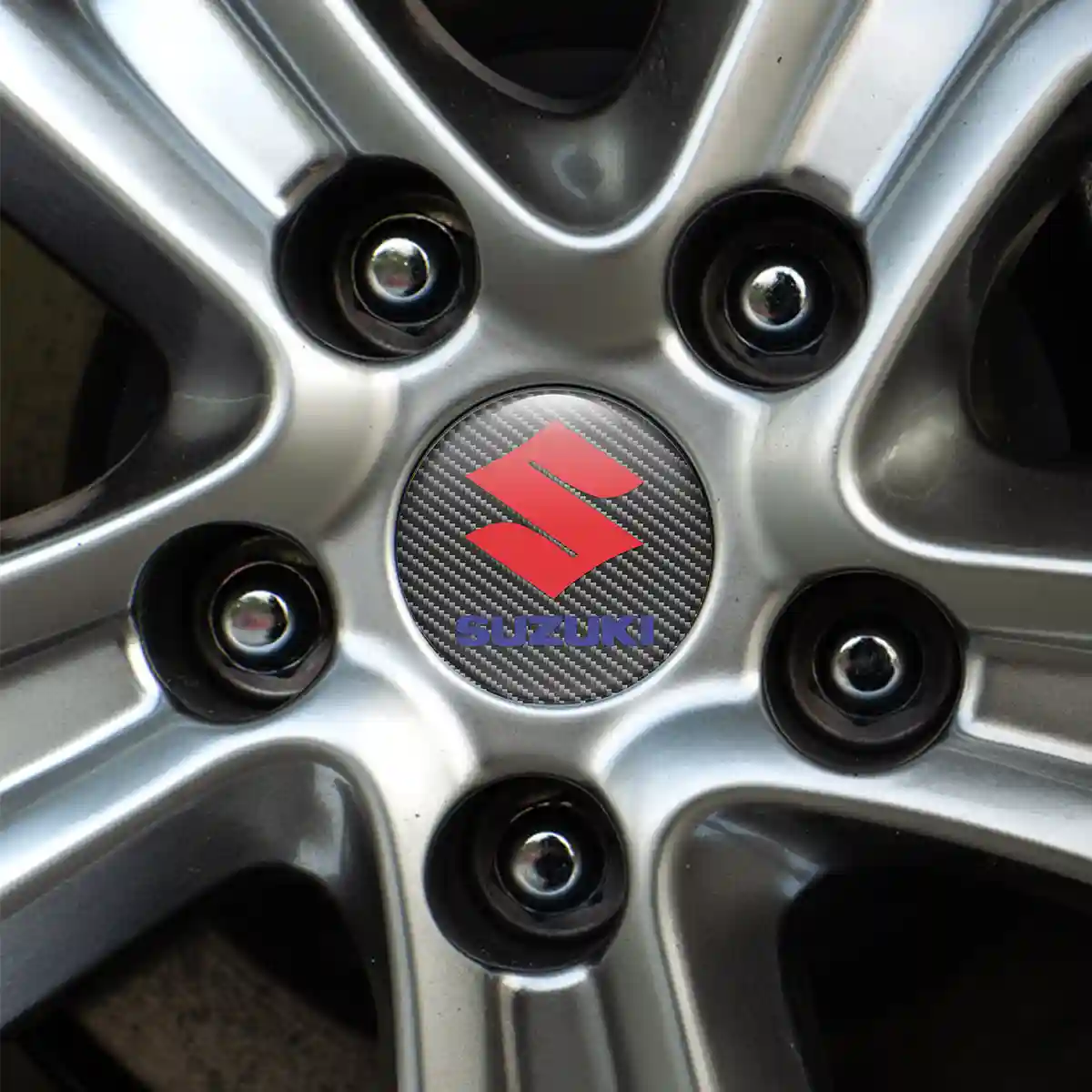 Suzuki Logo Silicone Badge Self-Adhesive Refined Design