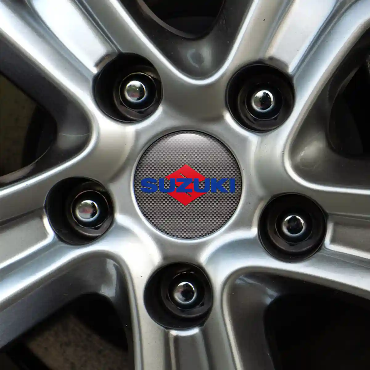 Suzuki Logo Silicone Badge Self-Adhesive Sleek Style