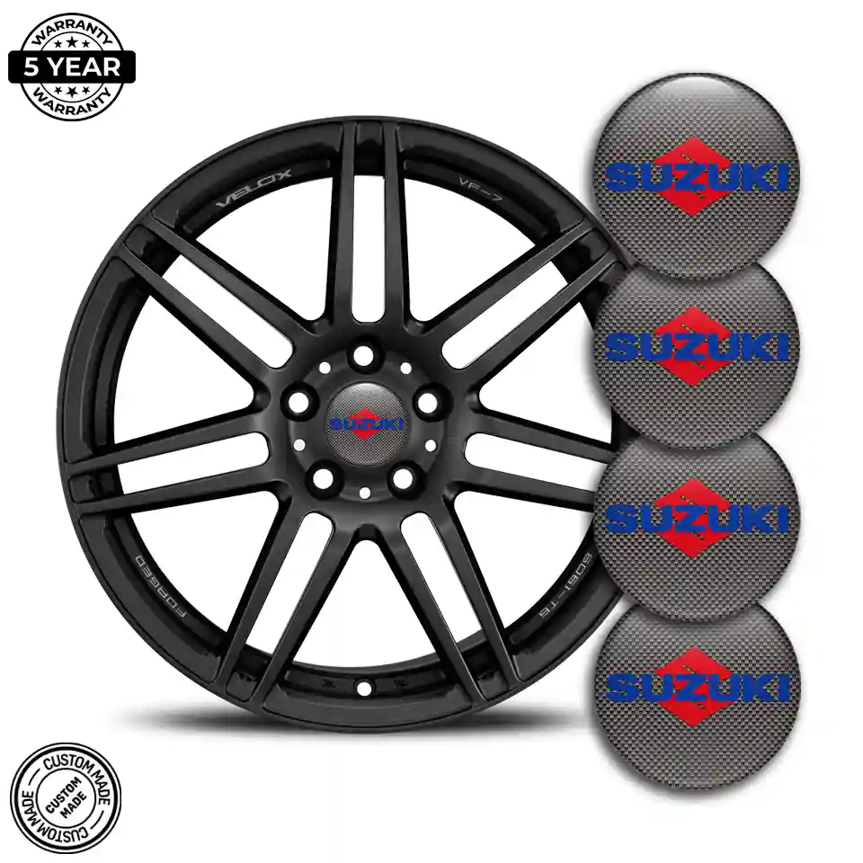 Suzuki Logo Silicone Badge Self-Adhesive Sleek Style