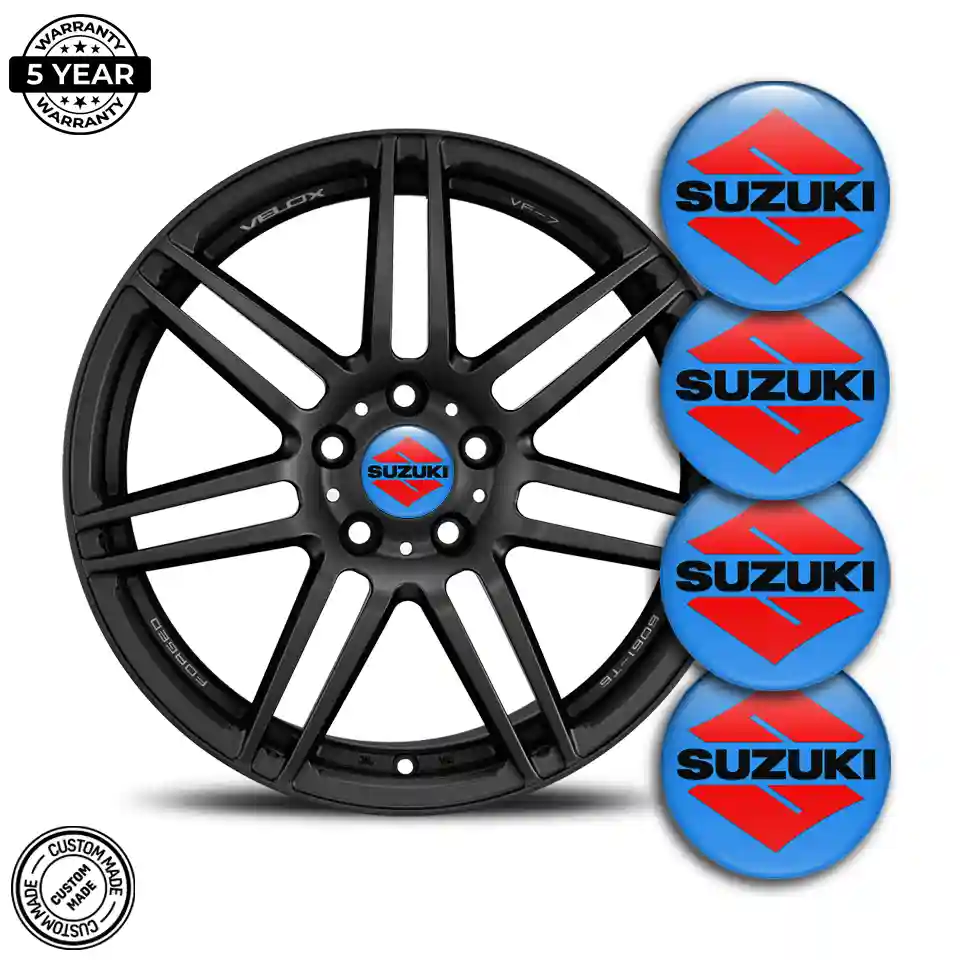 Suzuki Logo Silicone Emblem Self-Adhesive Elite Finish