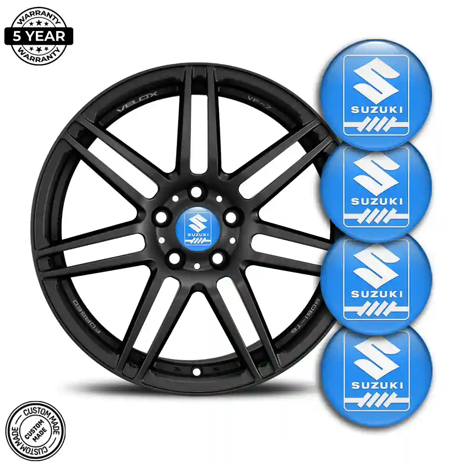 Suzuki Logo Silicone Emblem Self-Adhesive Signature Grade