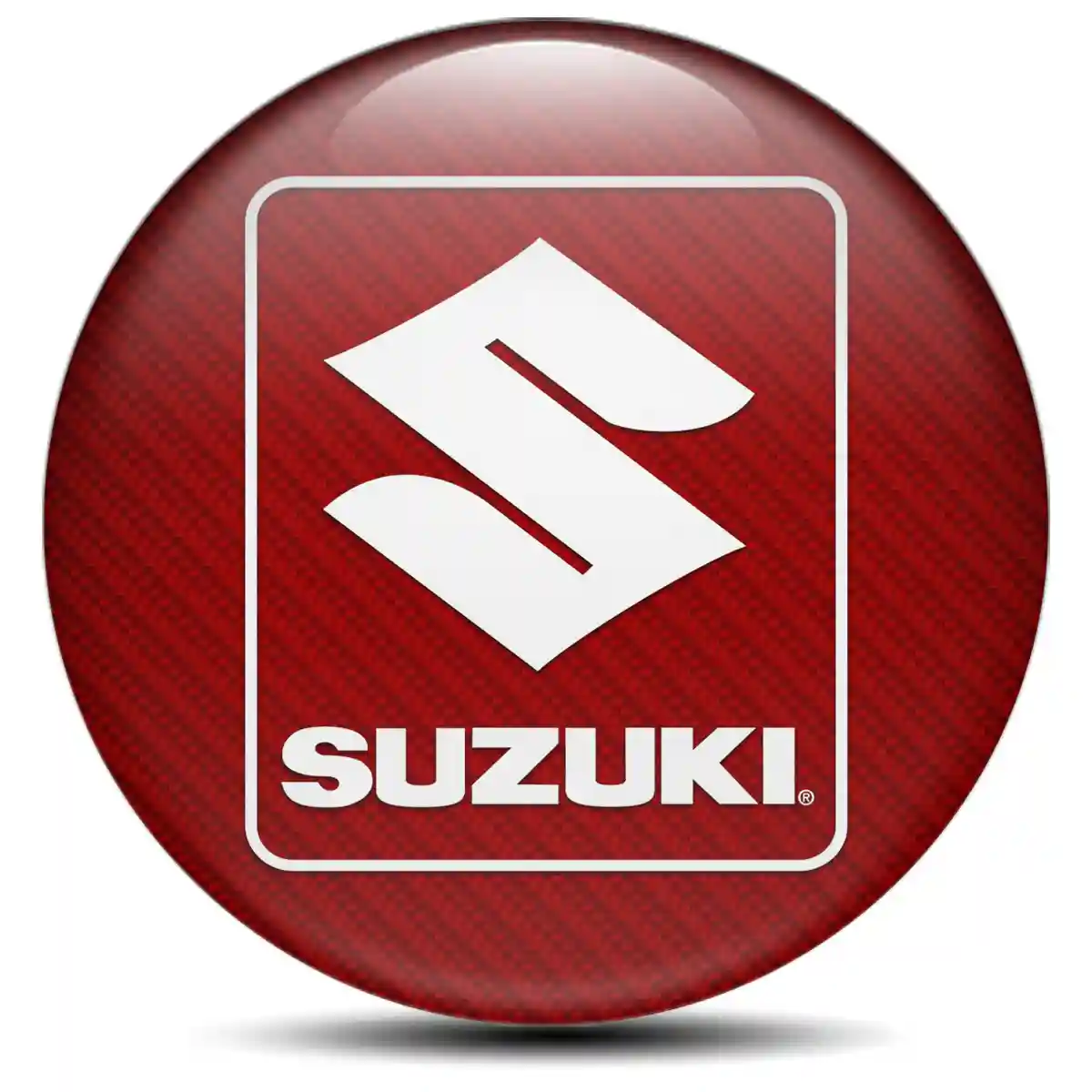 Suzuki Logo Silicone Emblem Self-Adhesive Sleek Style