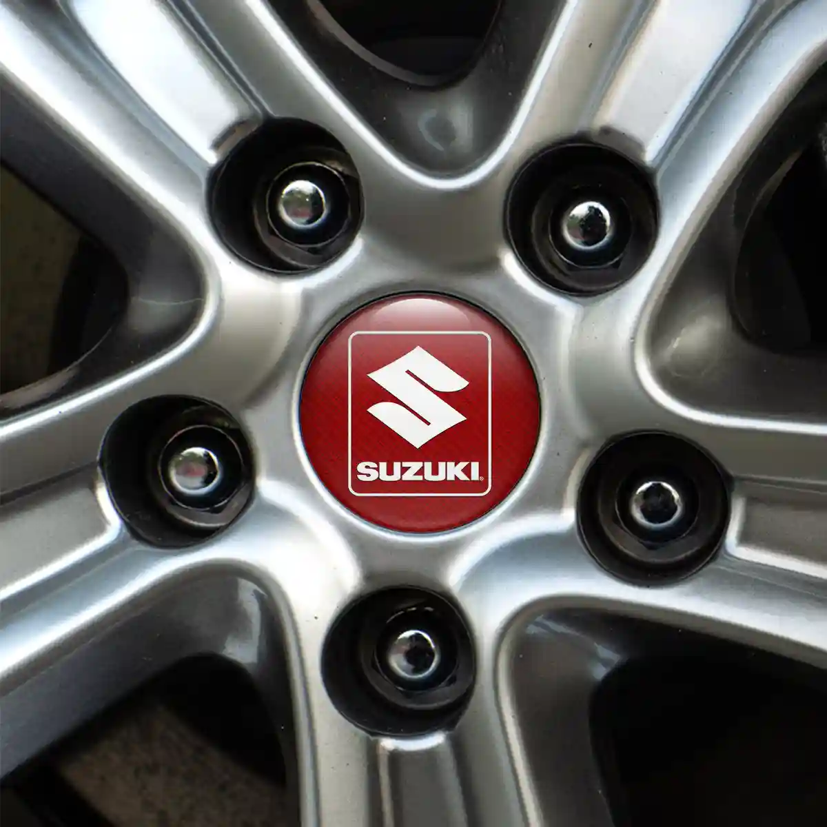 Suzuki Logo Silicone Emblem Self-Adhesive Sleek Style