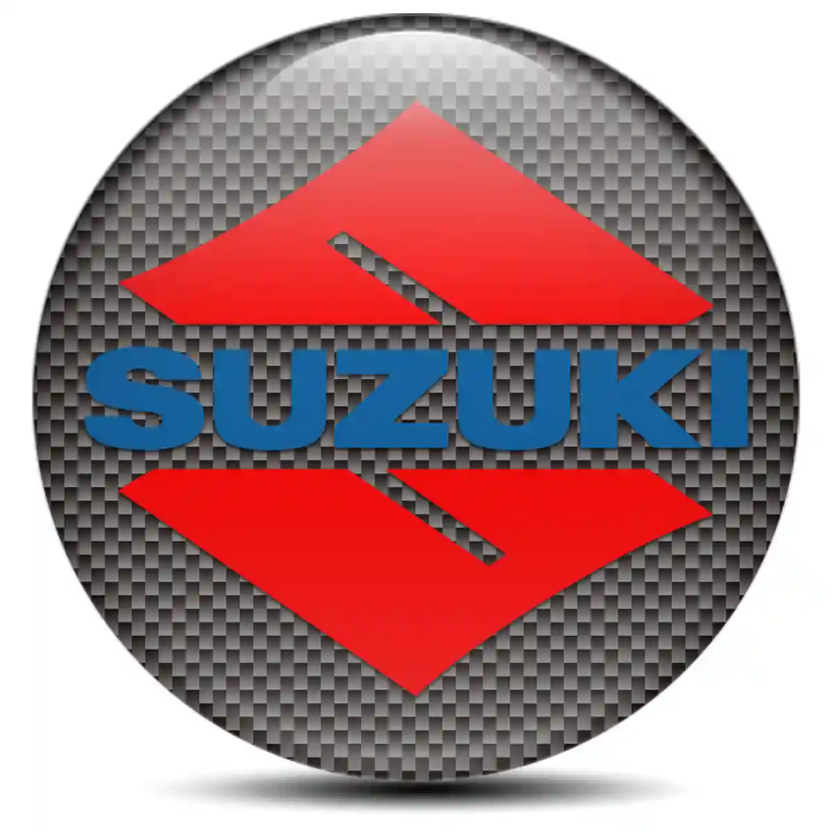 Suzuki Logo Silicone Emblem Self-Adhesive Superior Craft