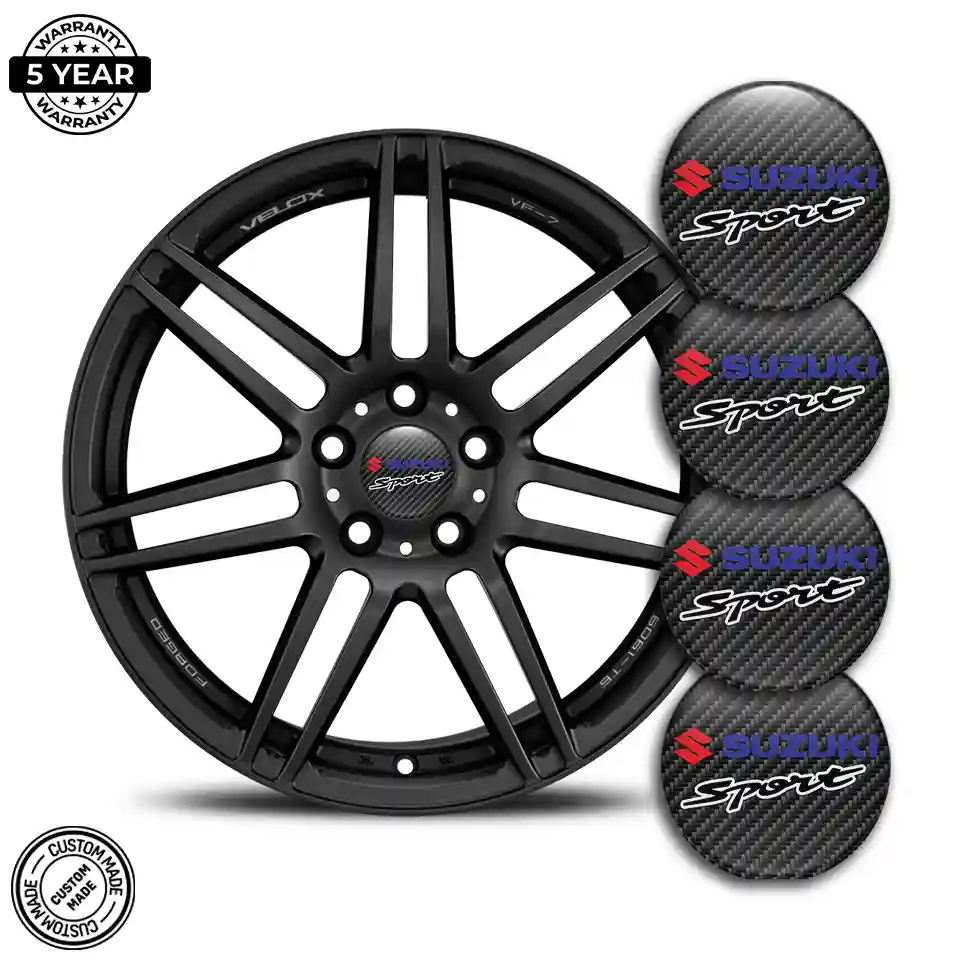 Suzuki Logo Silicone Sticker Refined Design