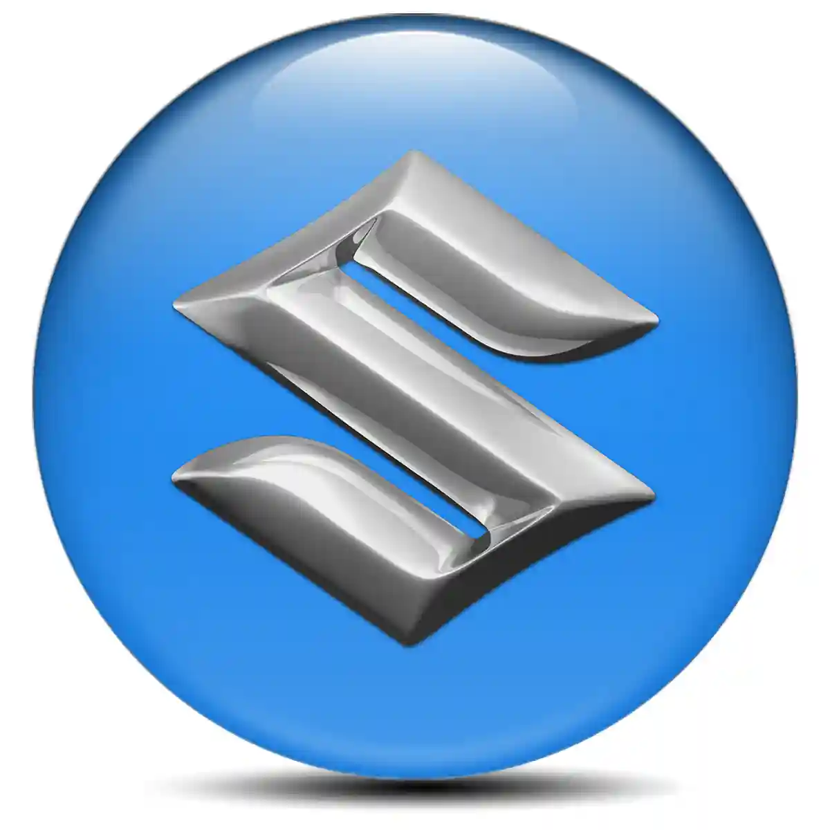 Suzuki Logo Silicone Sticker Self-Adhesive Sleek Style
