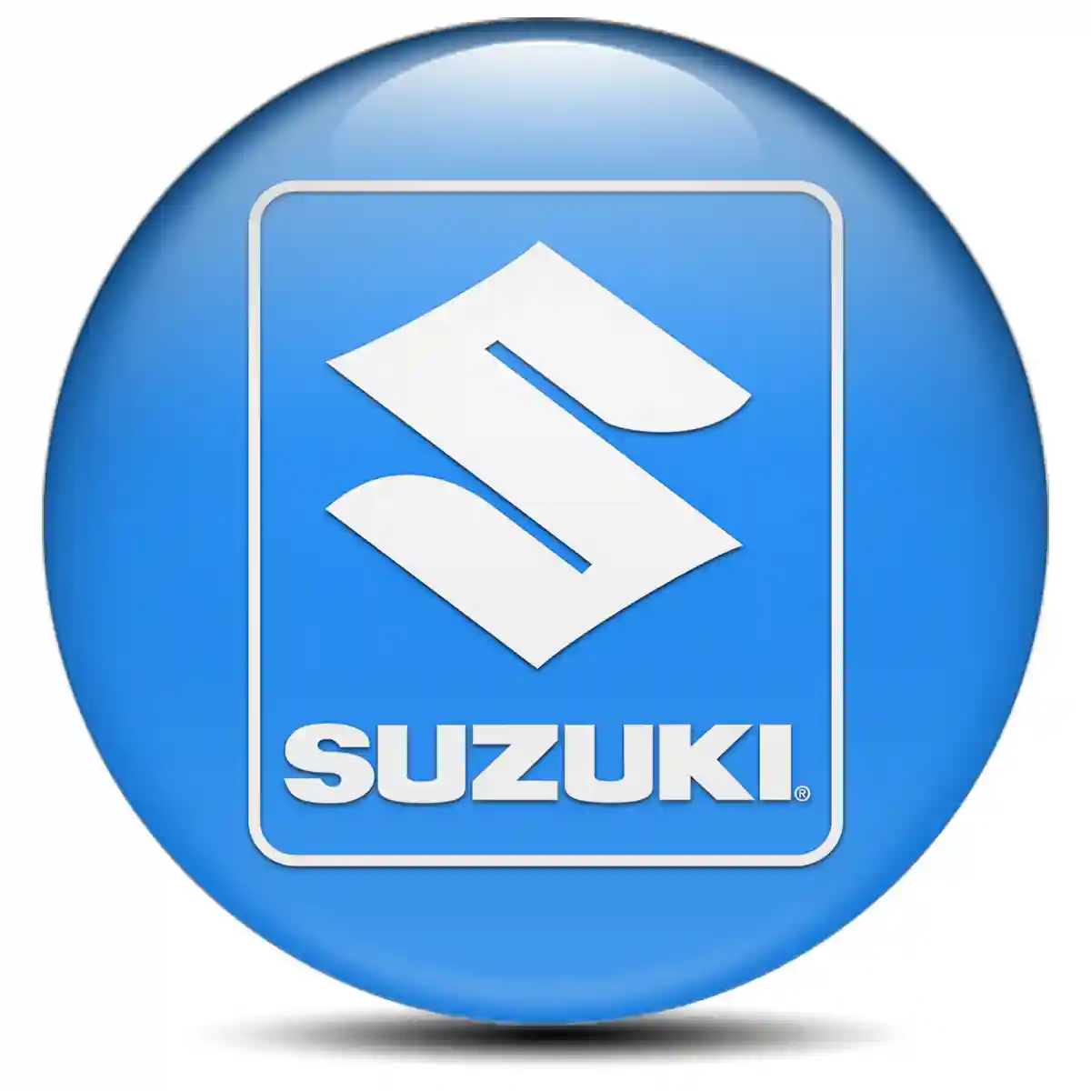 Suzuki Logo Silicone Sticker Self-Adhesive Superior Craft