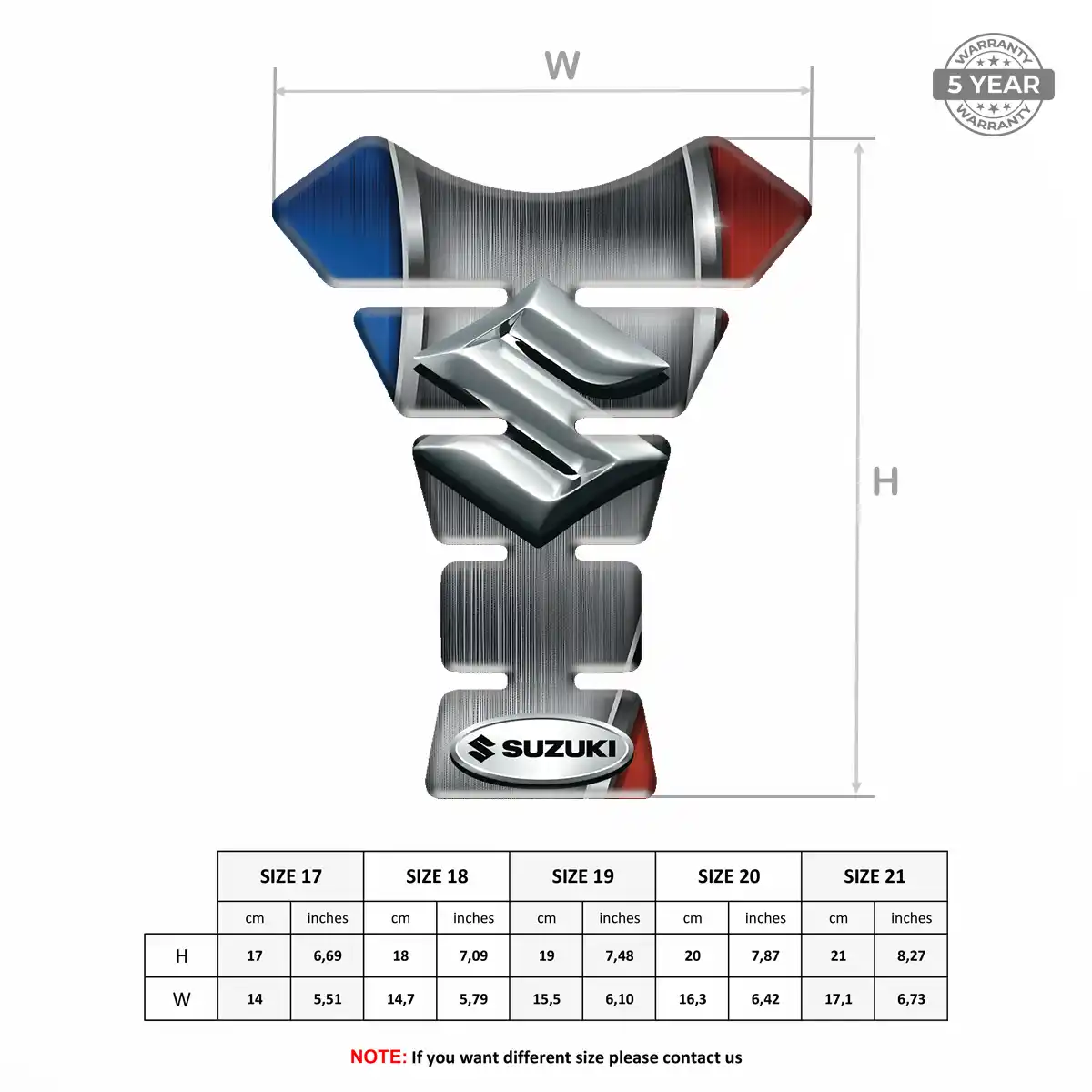 Suzuki Motorbike Tank Pad Deluxe Edition