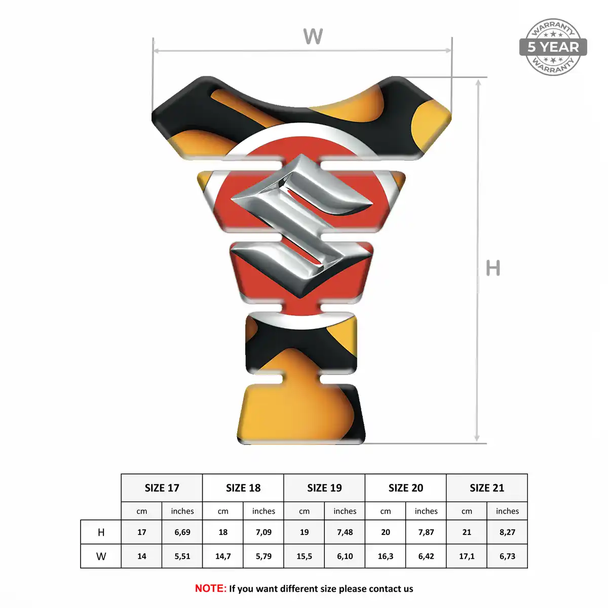 Suzuki Motorbike Tank Pad Exclusive Series