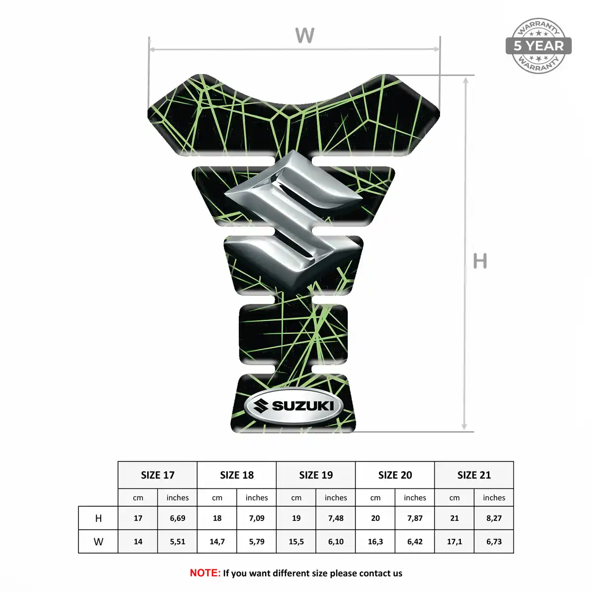 Suzuki Motorbike Tank Pad Signature Grade