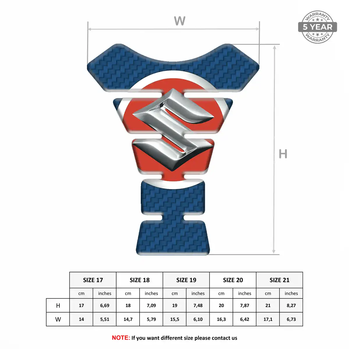 Suzuki Motorbike Tank Pad Superior Craft
