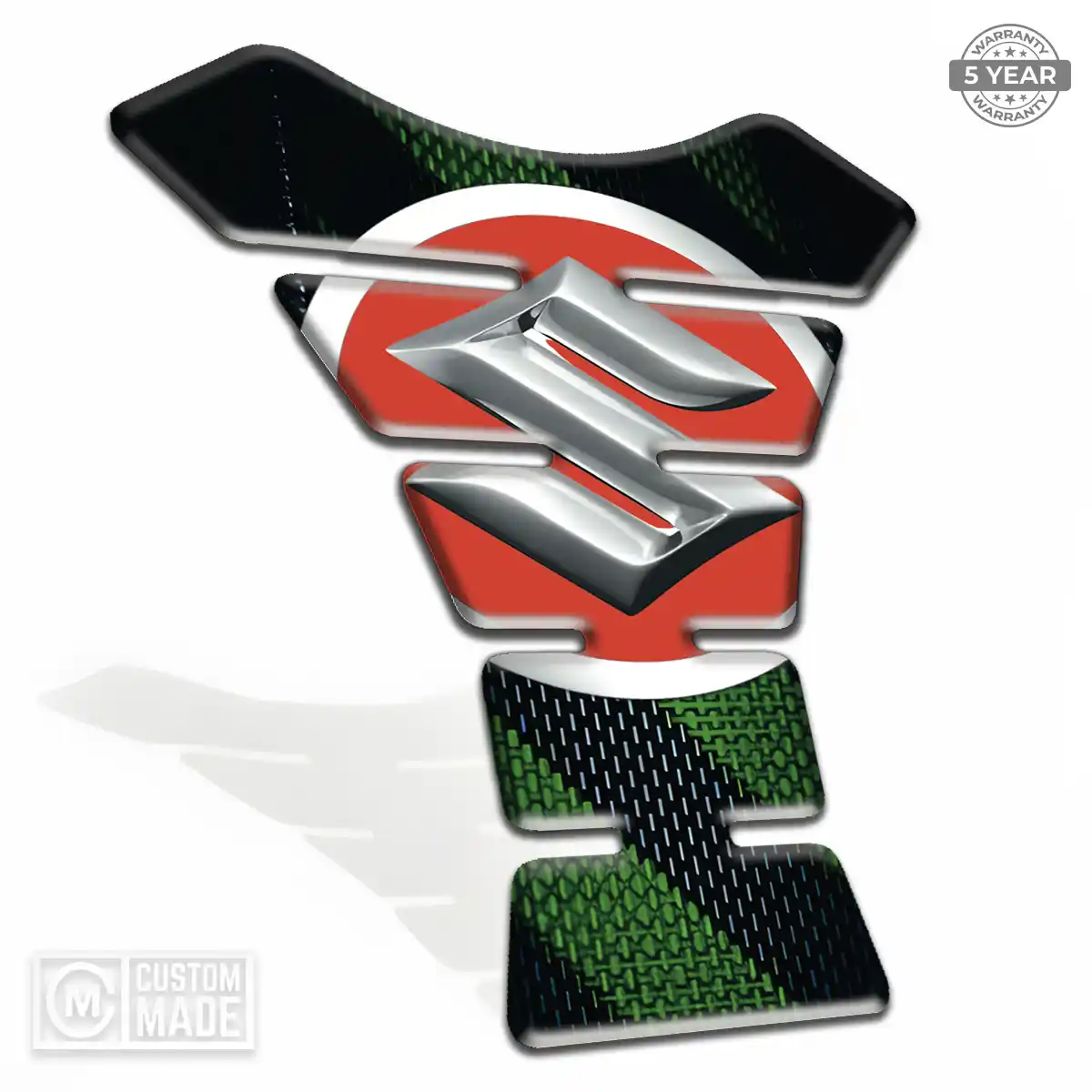 Suzuki Motorcycle Tank Decal Elite Finish