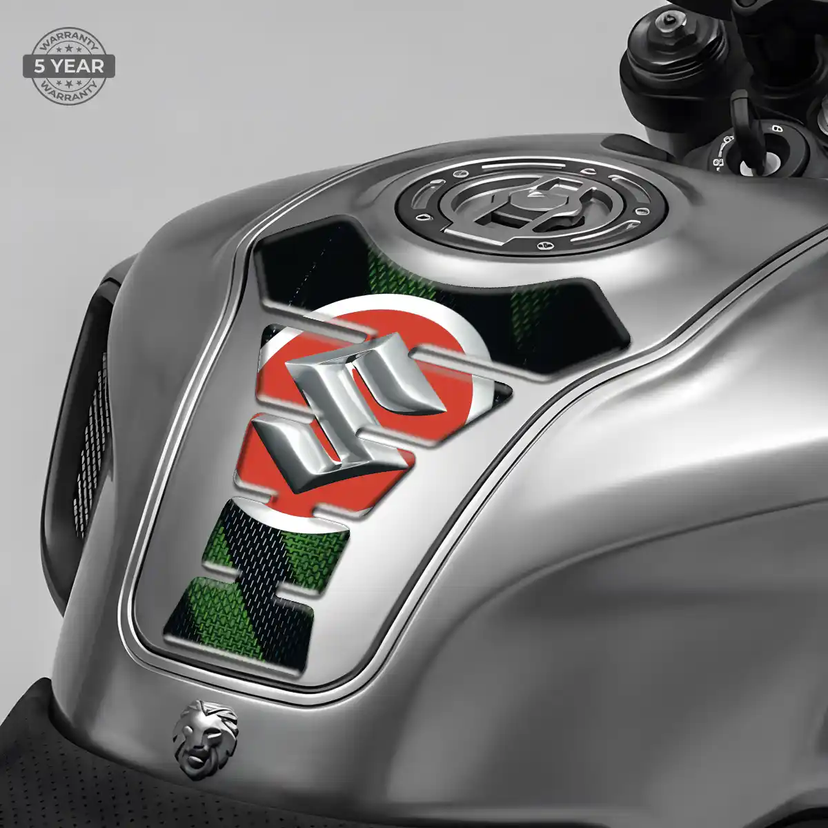 Suzuki Motorcycle Tank Decal Elite Finish