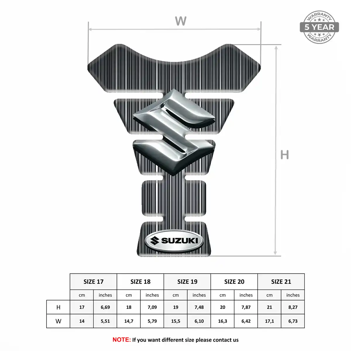 Suzuki Motorcycle Tank Decal Exclusive Series
