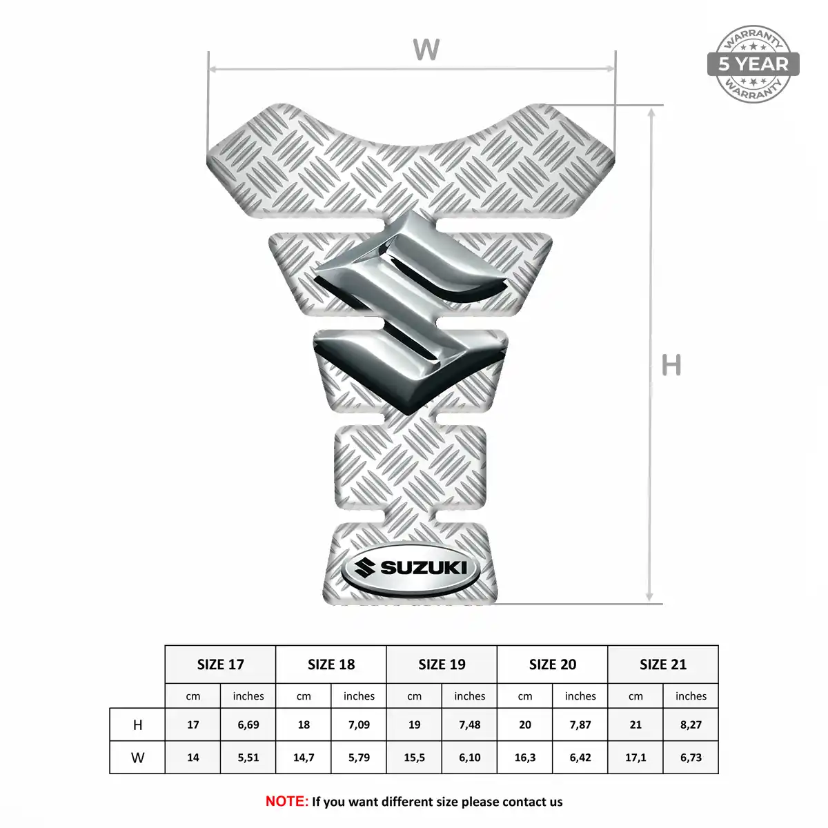 Suzuki Motorcycle Tank Decal Refined Design