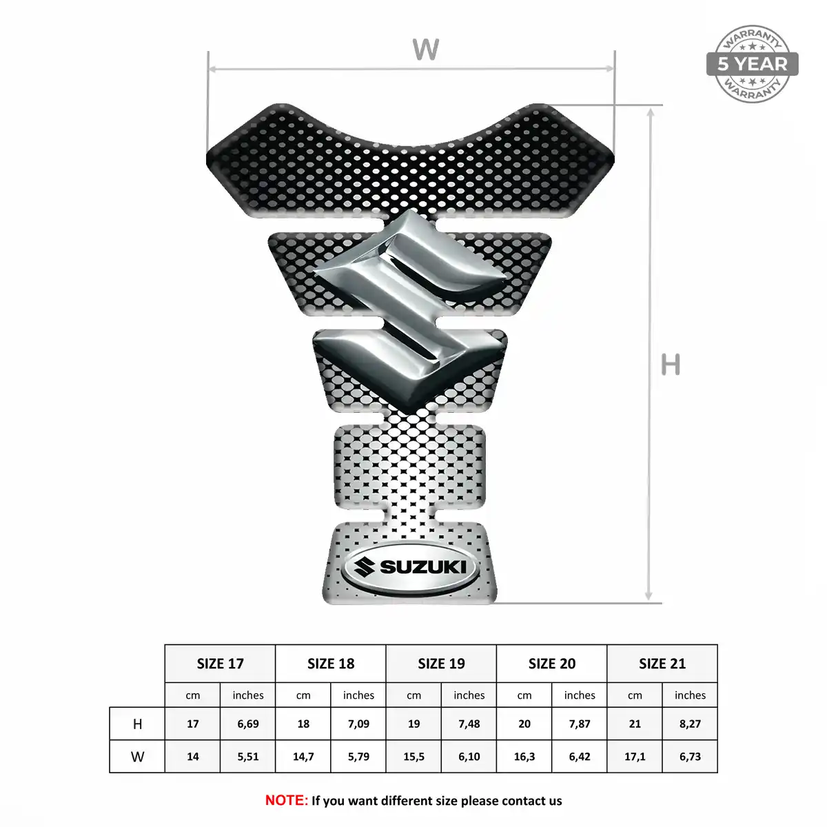 Suzuki Motorcycle Tank Decal Superior Craft