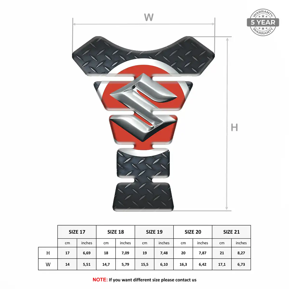 Suzuki Motorcycle Tank Pad Exclusive Series