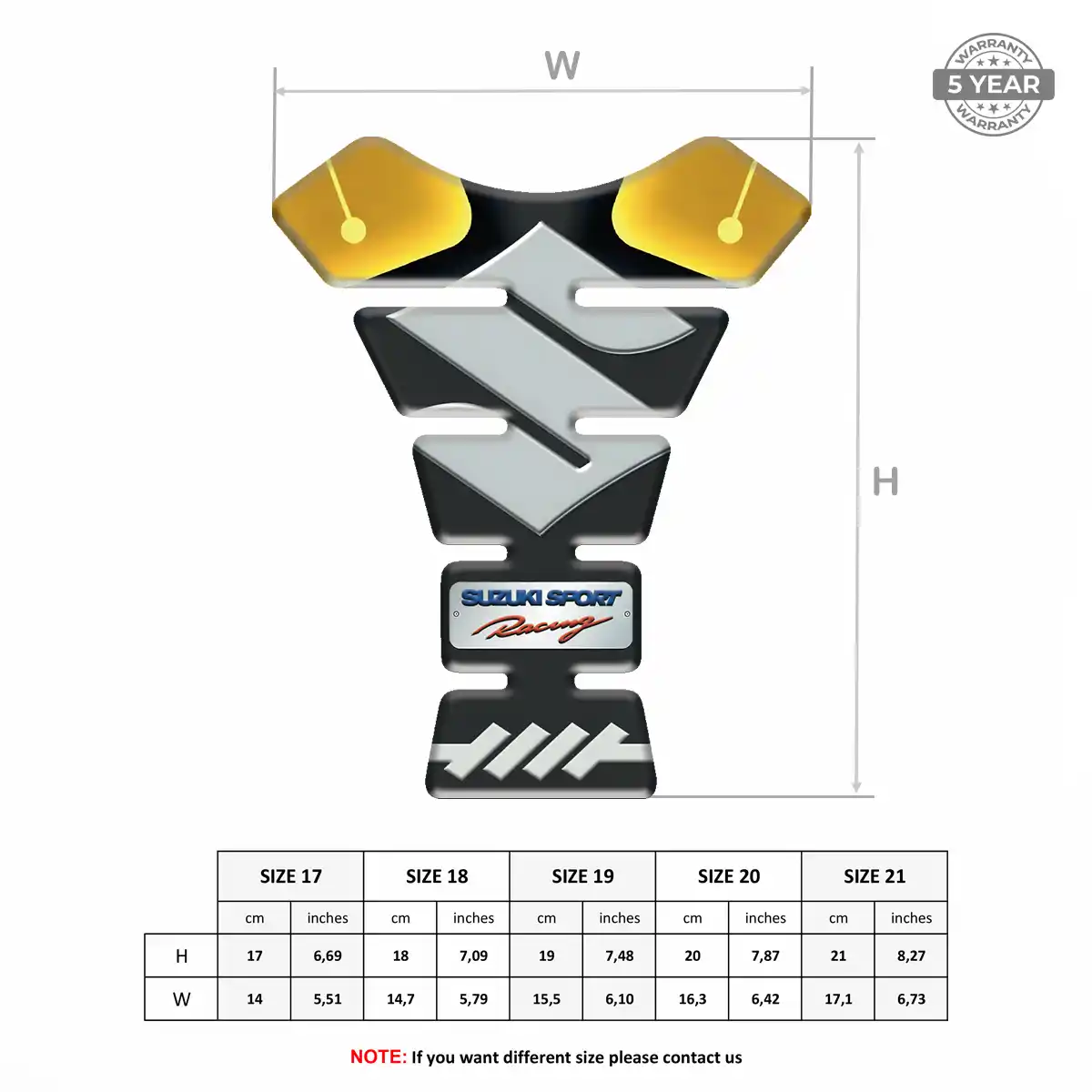 Suzuki Motorcycle Tank Pad Signature Grade