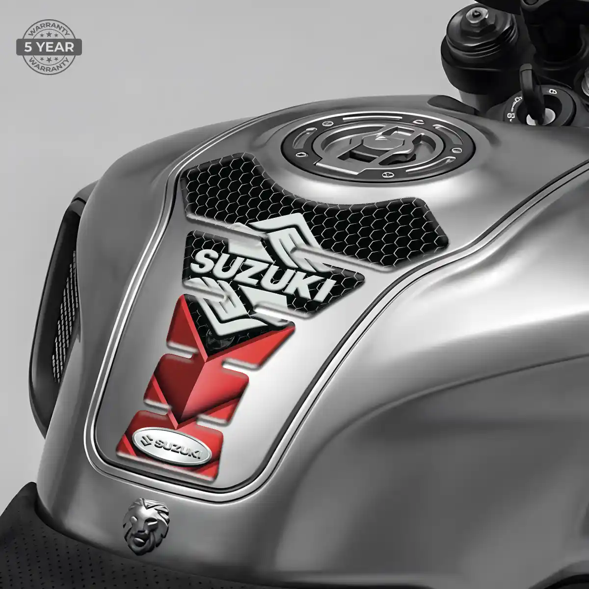 Suzuki Motorcycle Tank Pad Sleek Style