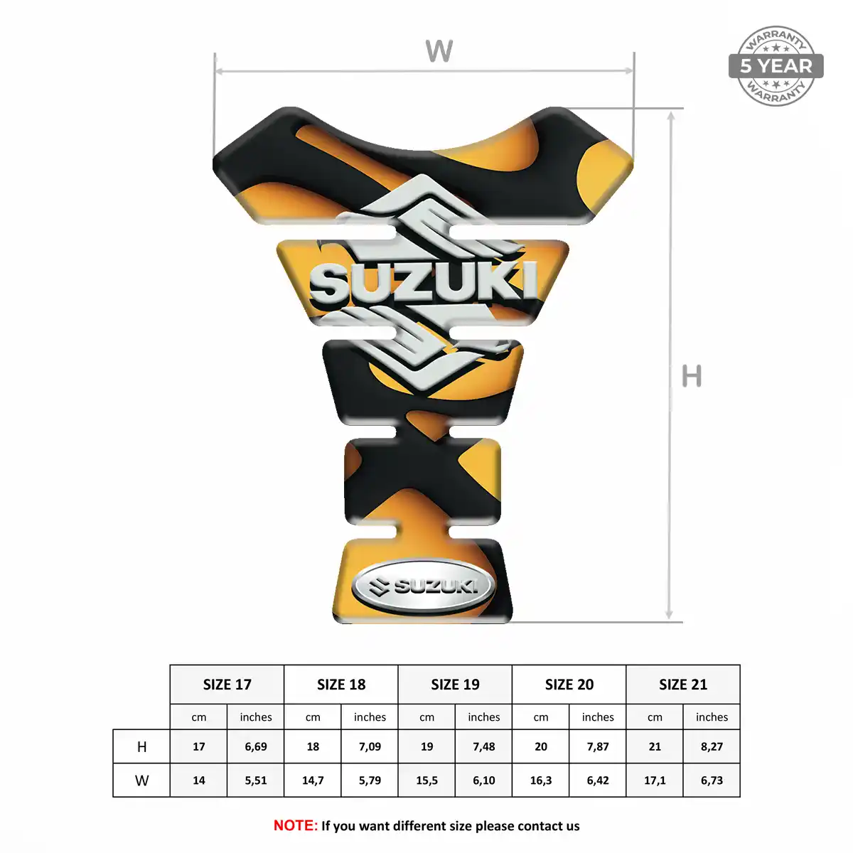 Suzuki Motorcycle Tank Protector Deluxe Edition
