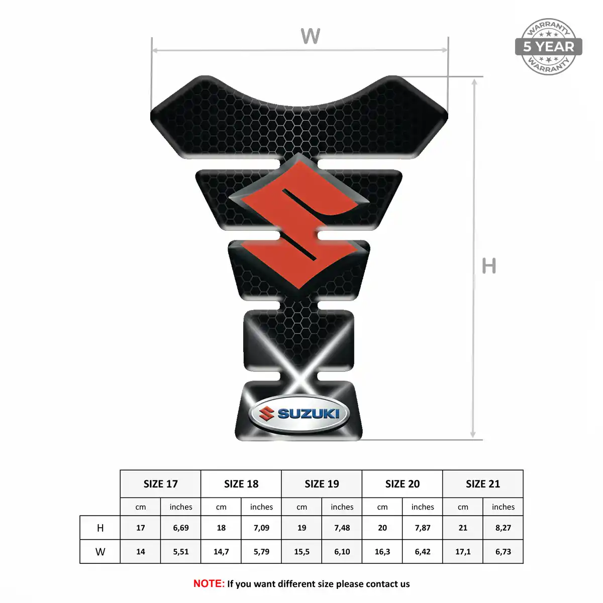 Suzuki Motorcycle Tank Protector Exclusive Series