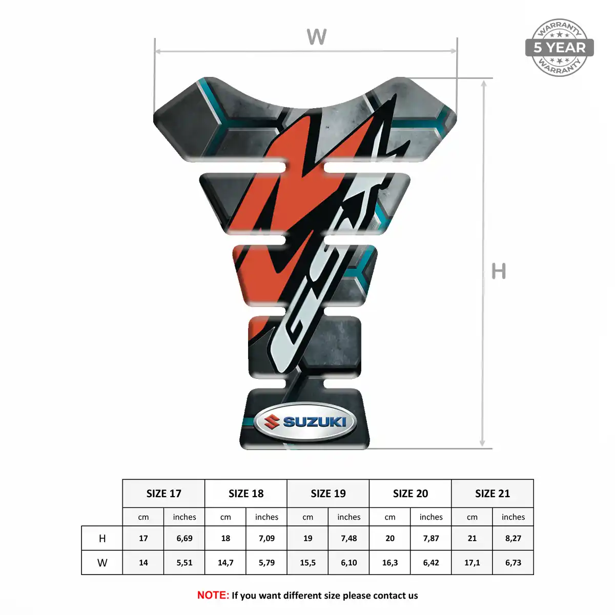 Suzuki Motorcycle Tank Protector Prestige Line