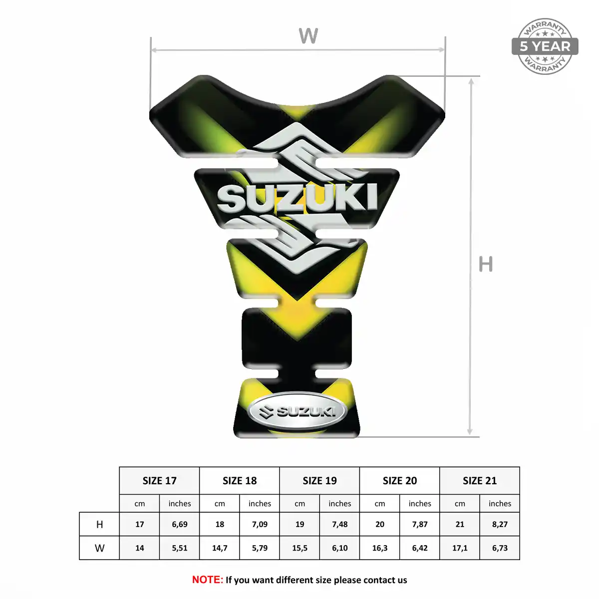 Suzuki Motorcycle Tank Sticker Exclusive Series