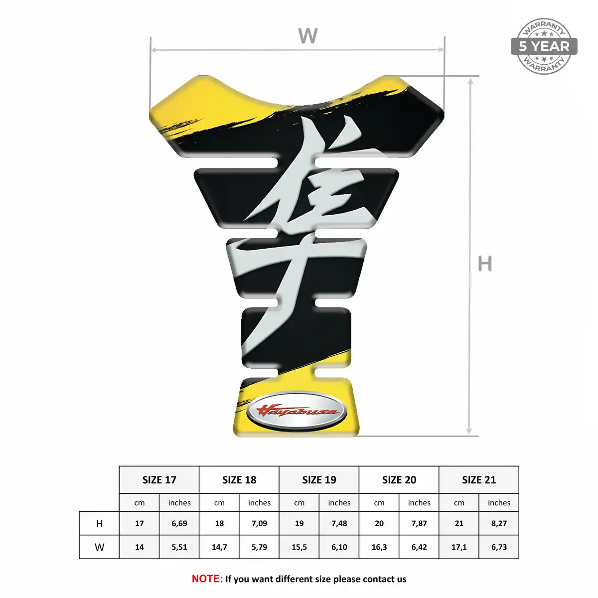 Suzuki Motorcycle Tank Sticker Prestige Line
