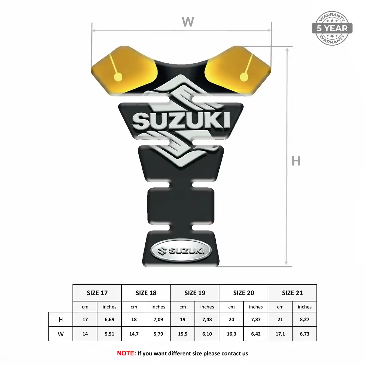Suzuki Motorcycle Tank Sticker Superior Craft
