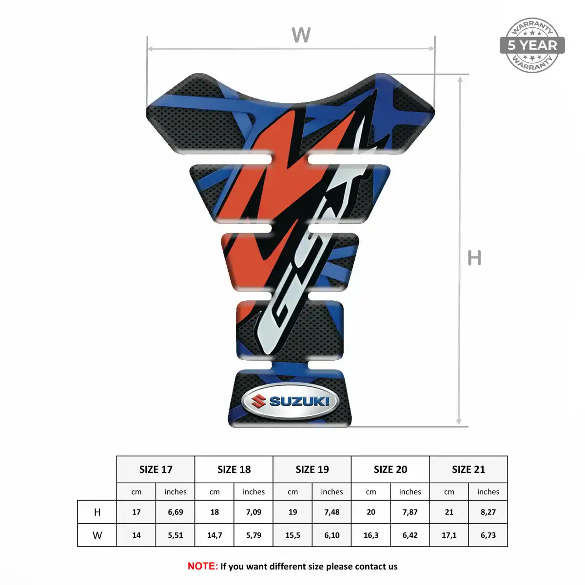 Suzuki Resin Tank Pad Exclusive Series