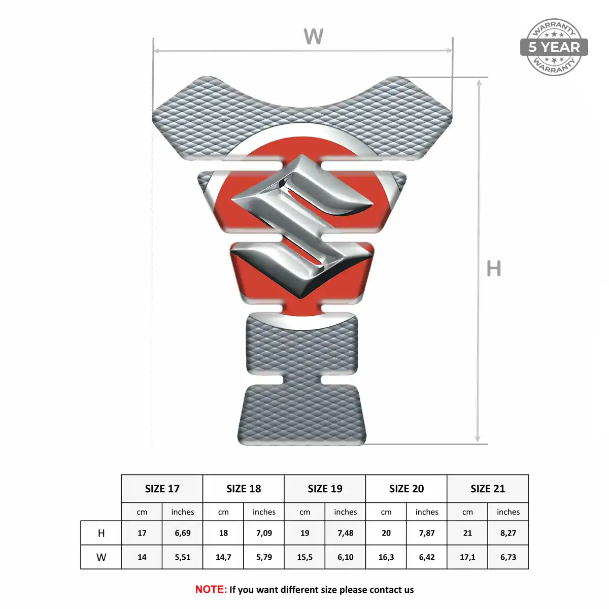 Suzuki Resin Tank Pad Prestige Line