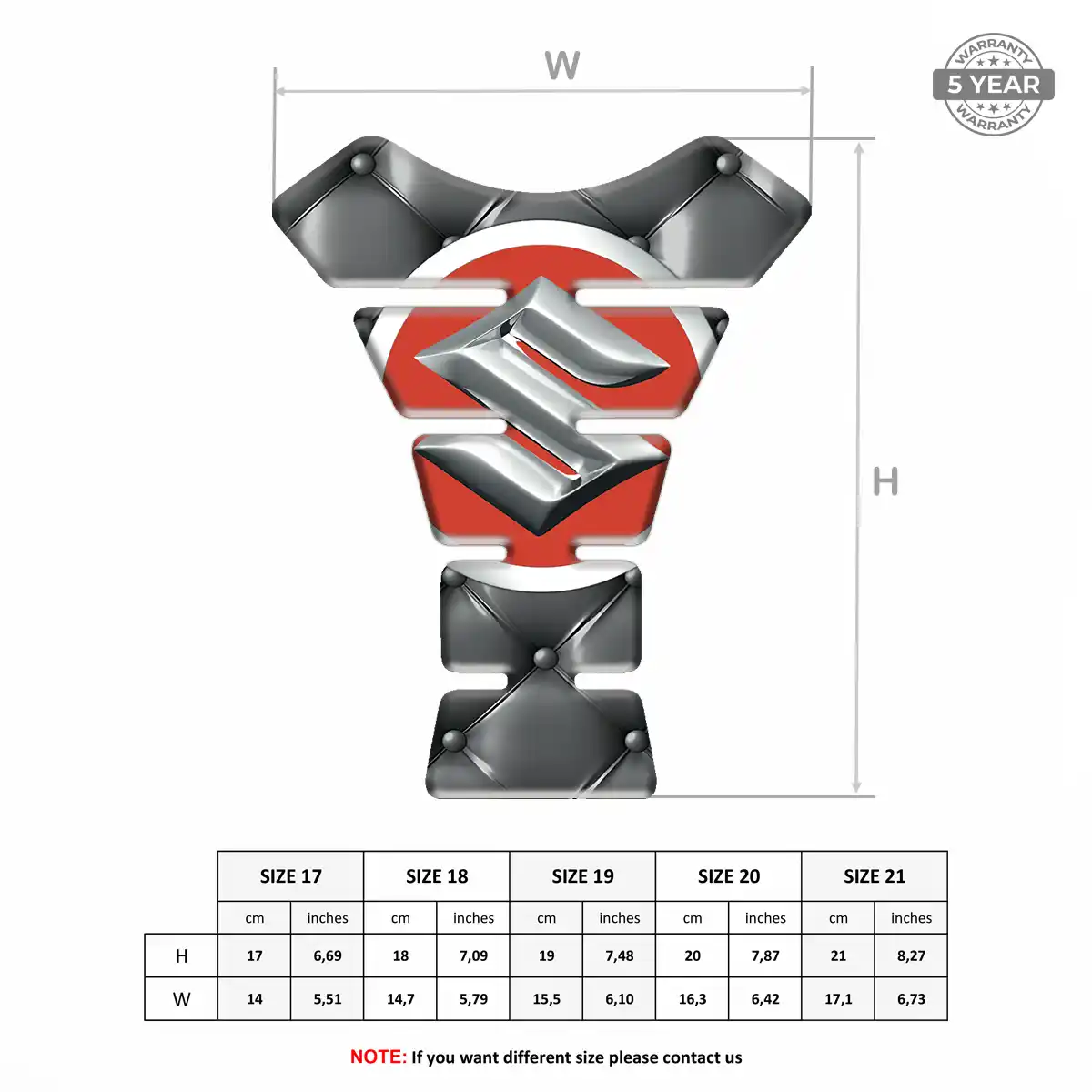 Suzuki Resin Tank Pad Prime Quality