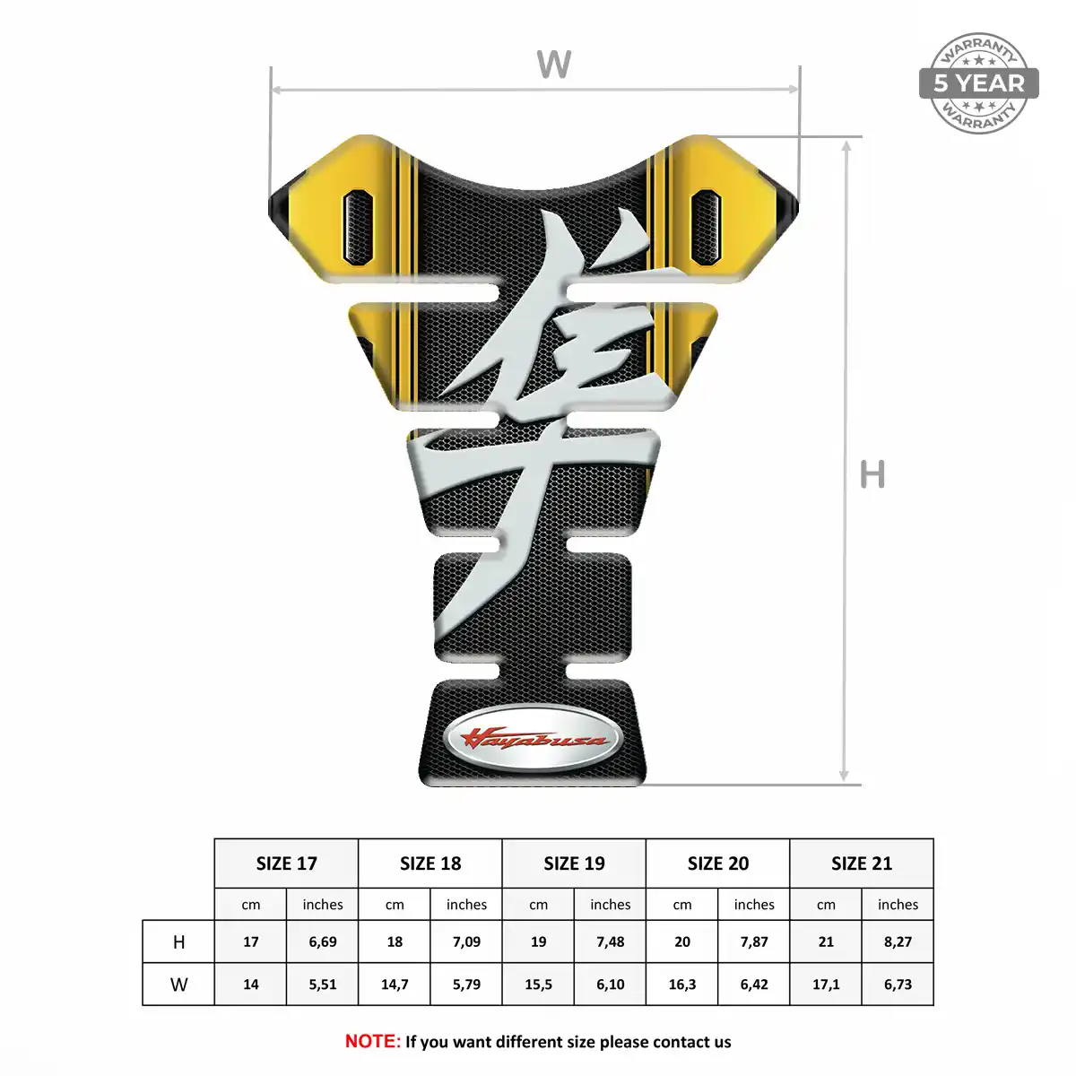 Suzuki Self Adhesive Tank Pad Prime Quality