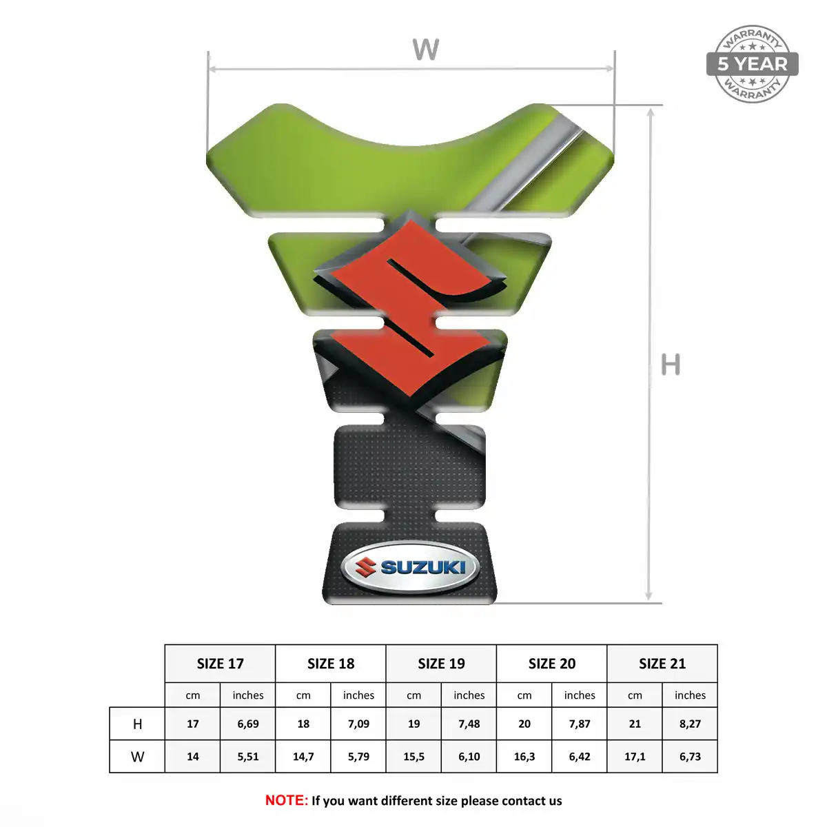 Suzuki Self Adhesive Tank Pad Signature Grade