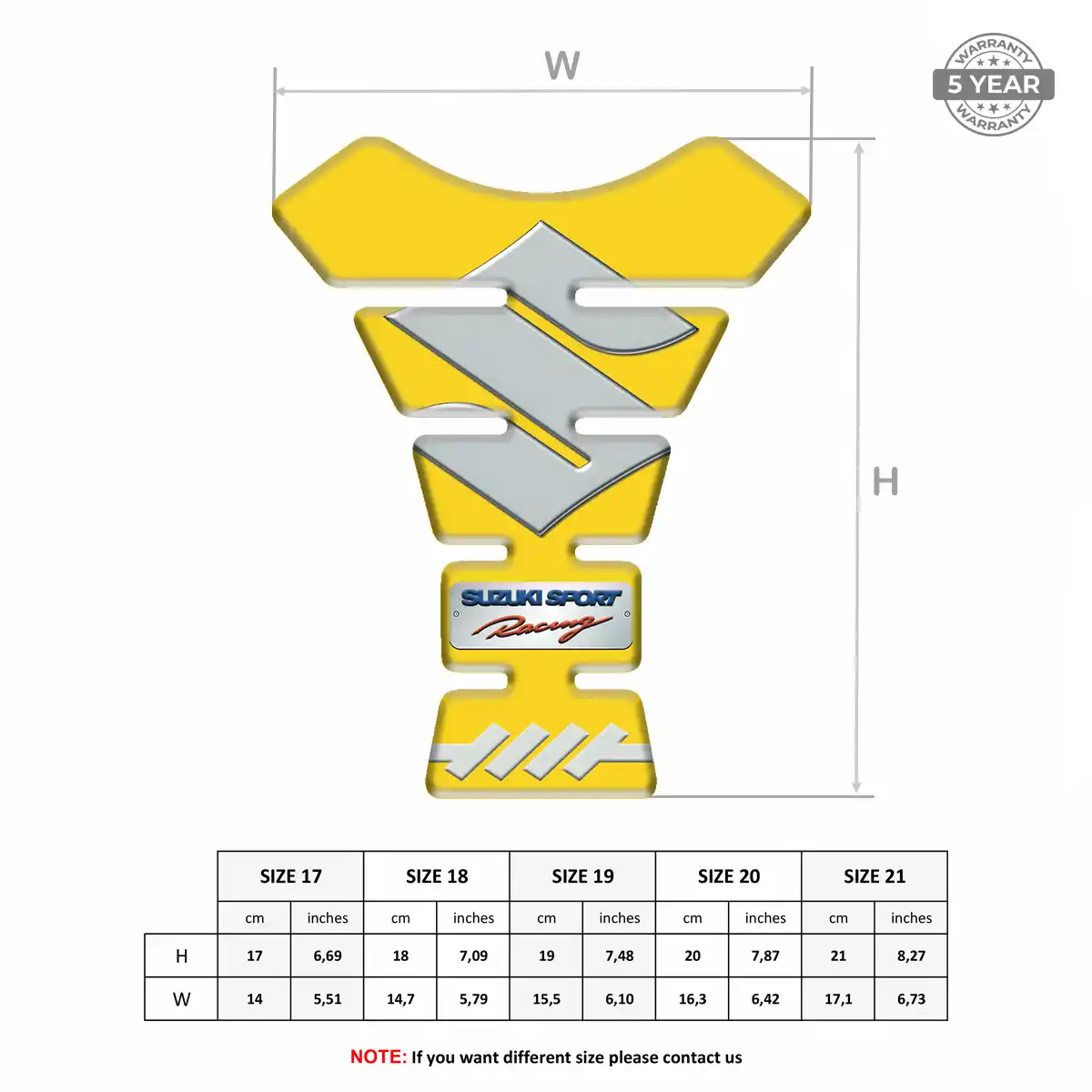 Suzuki Self Adhesive Tank Pad Superior Craft
