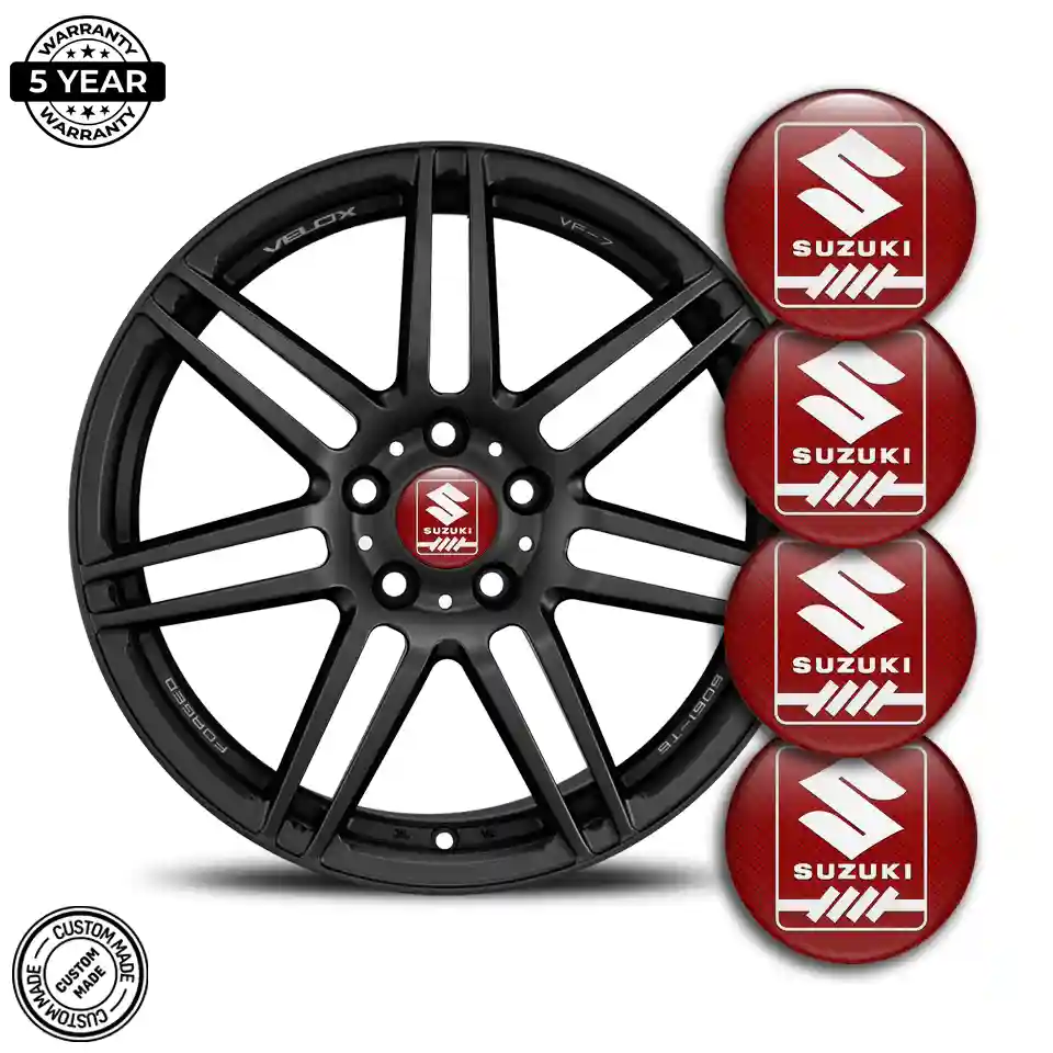 Suzuki Silicone Emblem Self-Adhesive Prime Quality