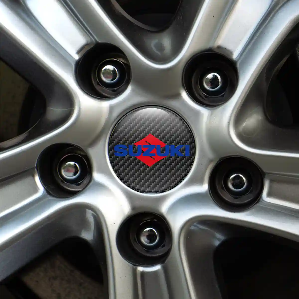 Suzuki Silicone Emblem Self-Adhesive Sleek Style