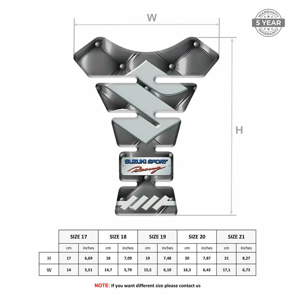 Suzuki Tank Decal Deluxe Edition