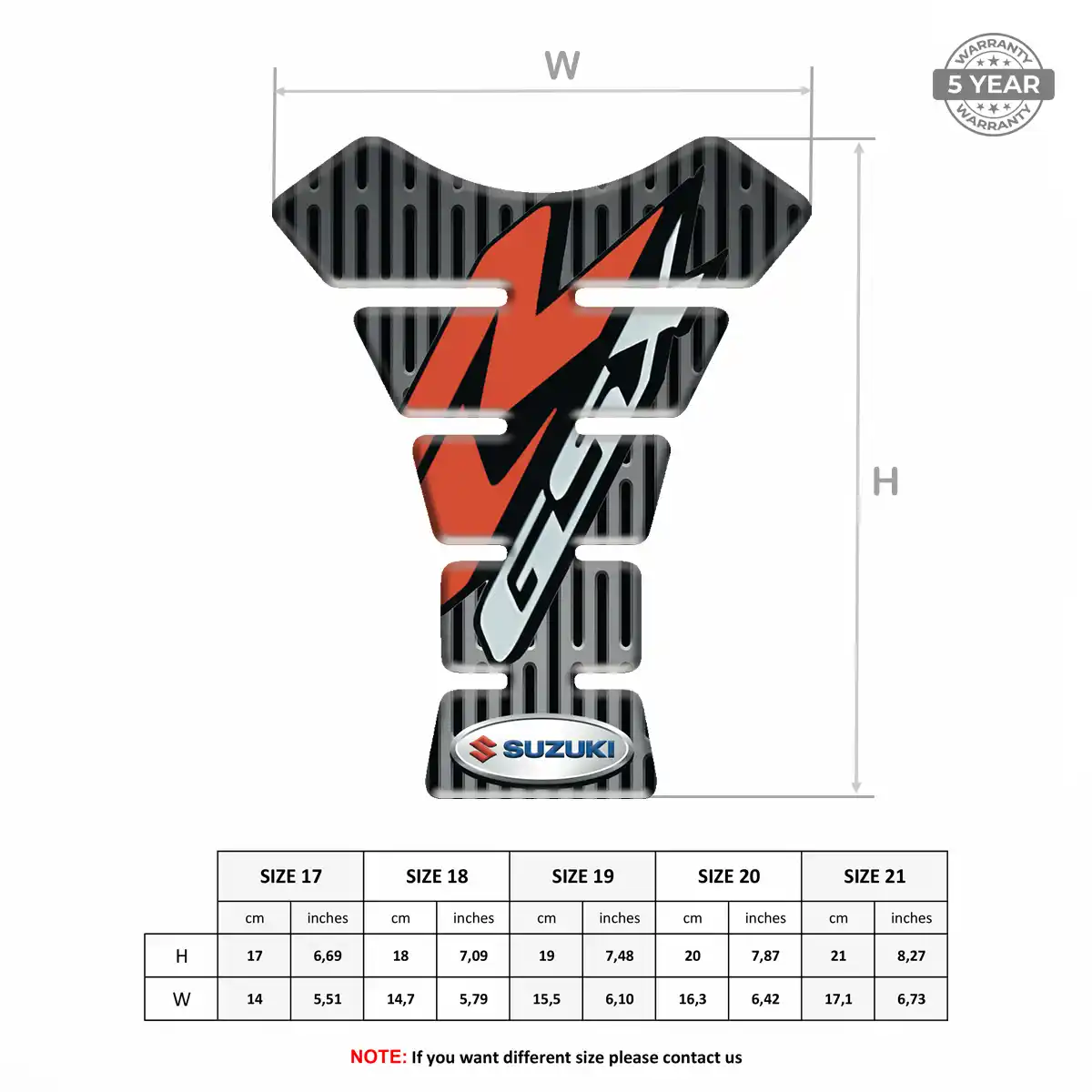 Suzuki Tank Decal Refined Design