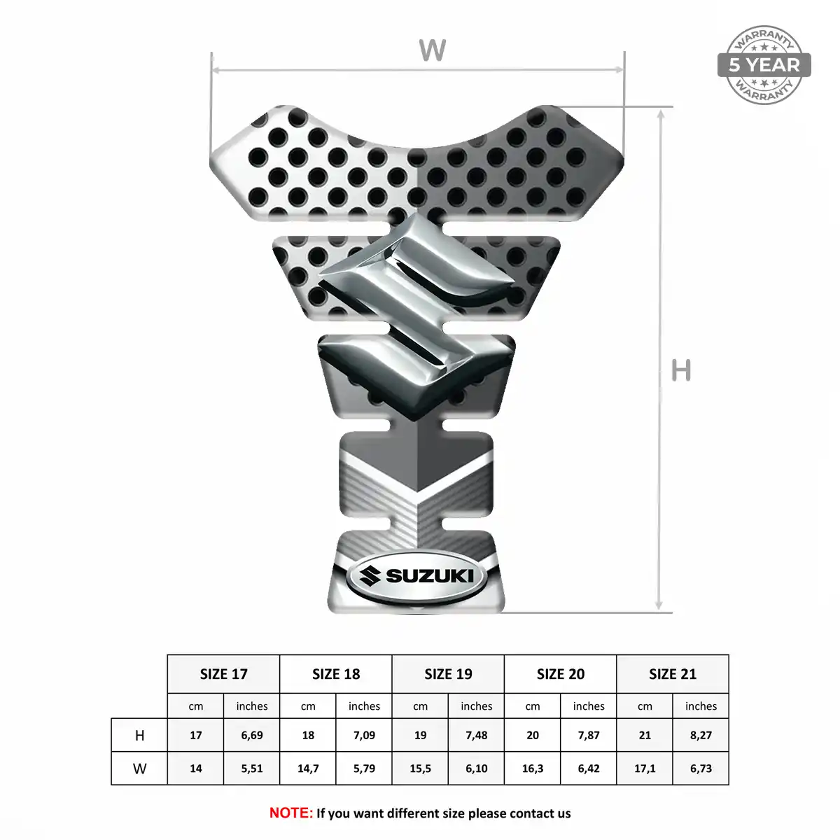Suzuki Tank Fuse Elite Finish