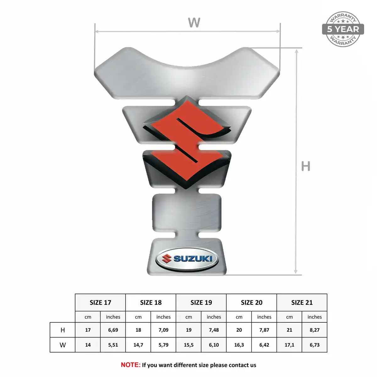 Suzuki Tank Fuse Guard Elite Finish