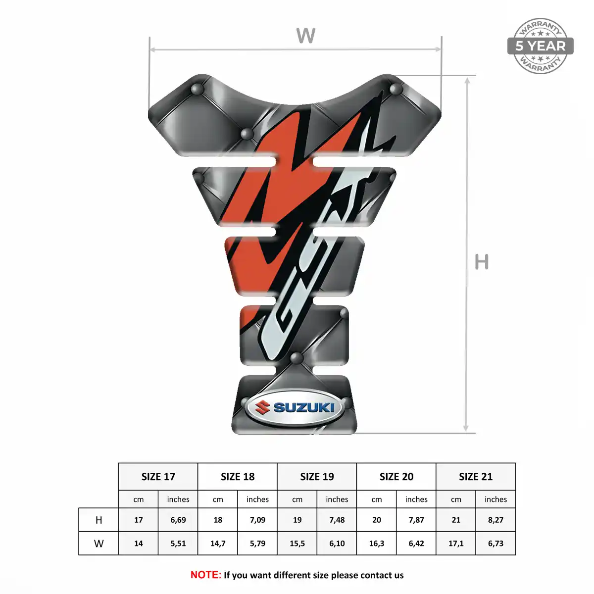Suzuki Tank Fuse Guard Motorbike Elite Edition