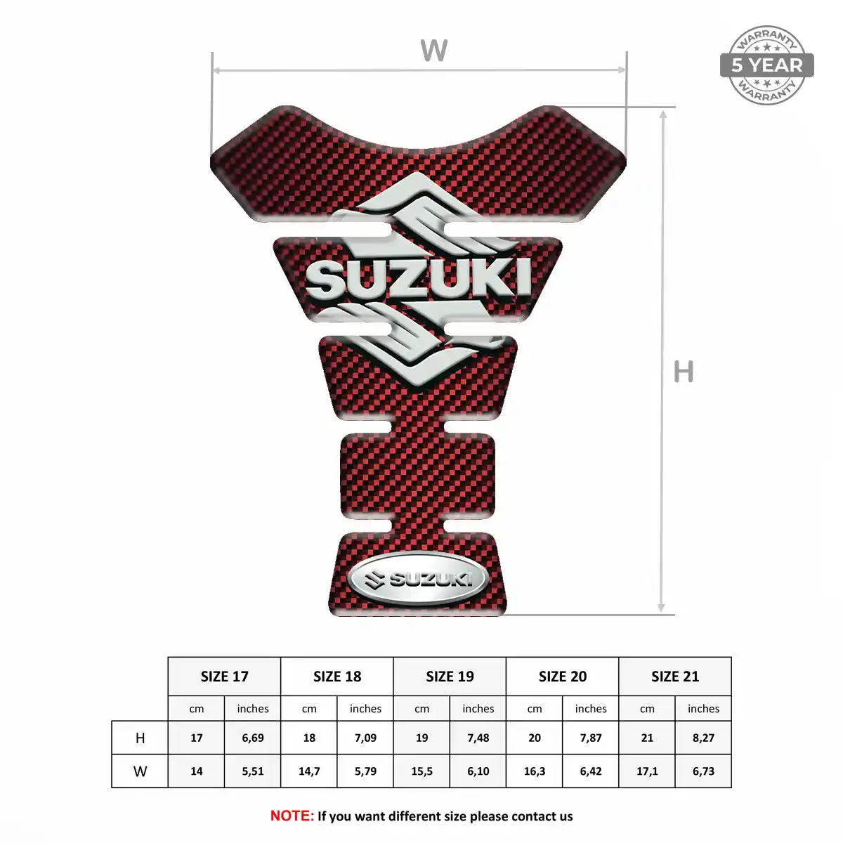 Suzuki Tank Fuse Guard Motorcycle Deluxe Edition