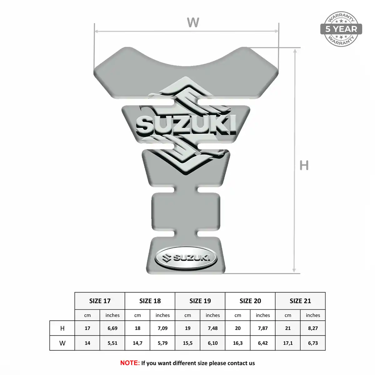 Suzuki Tank Fuse Guard Motorcycle Elite Finish