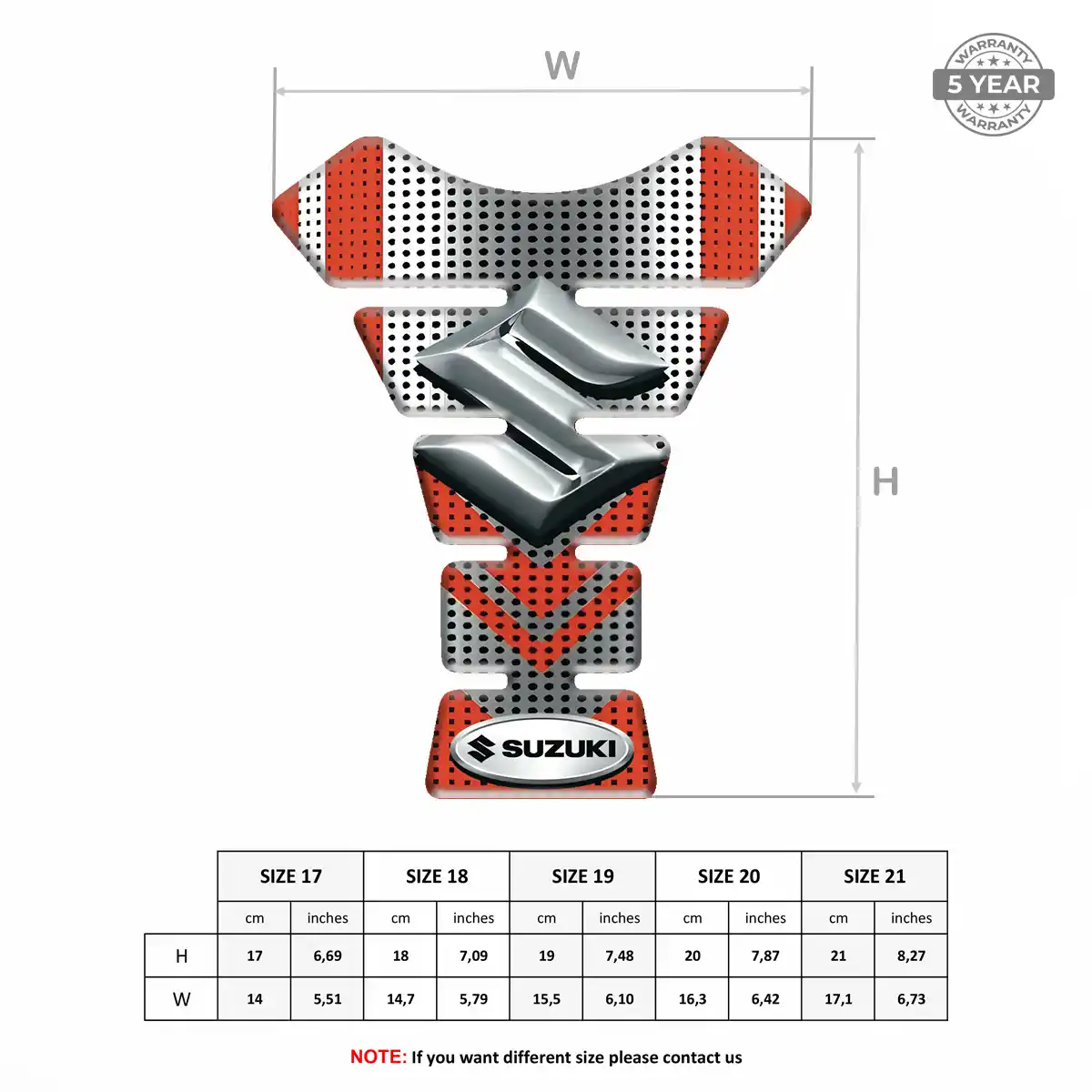 Suzuki Tank Fuse Guard Motorcycle Exclusive Series